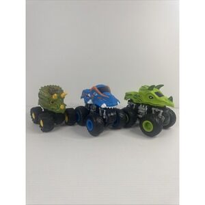 Road Rippers Rev-up Monsters Trucks Dino Truck Lot of 3 Dinosaur Toy State